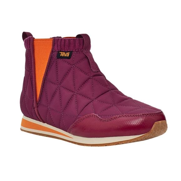 Teva Ember Mid Boot Quilted Ankle Bootie Slip On Pink Orange Camping Size 9 - Picture 13 of 13